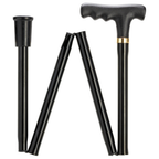"T" Handle Folding Cane - Non-Adjustable