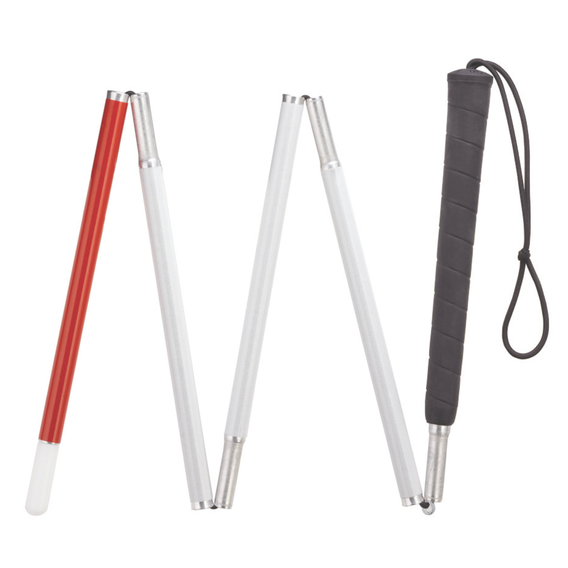 Visually Impaired Six Section Folding Can