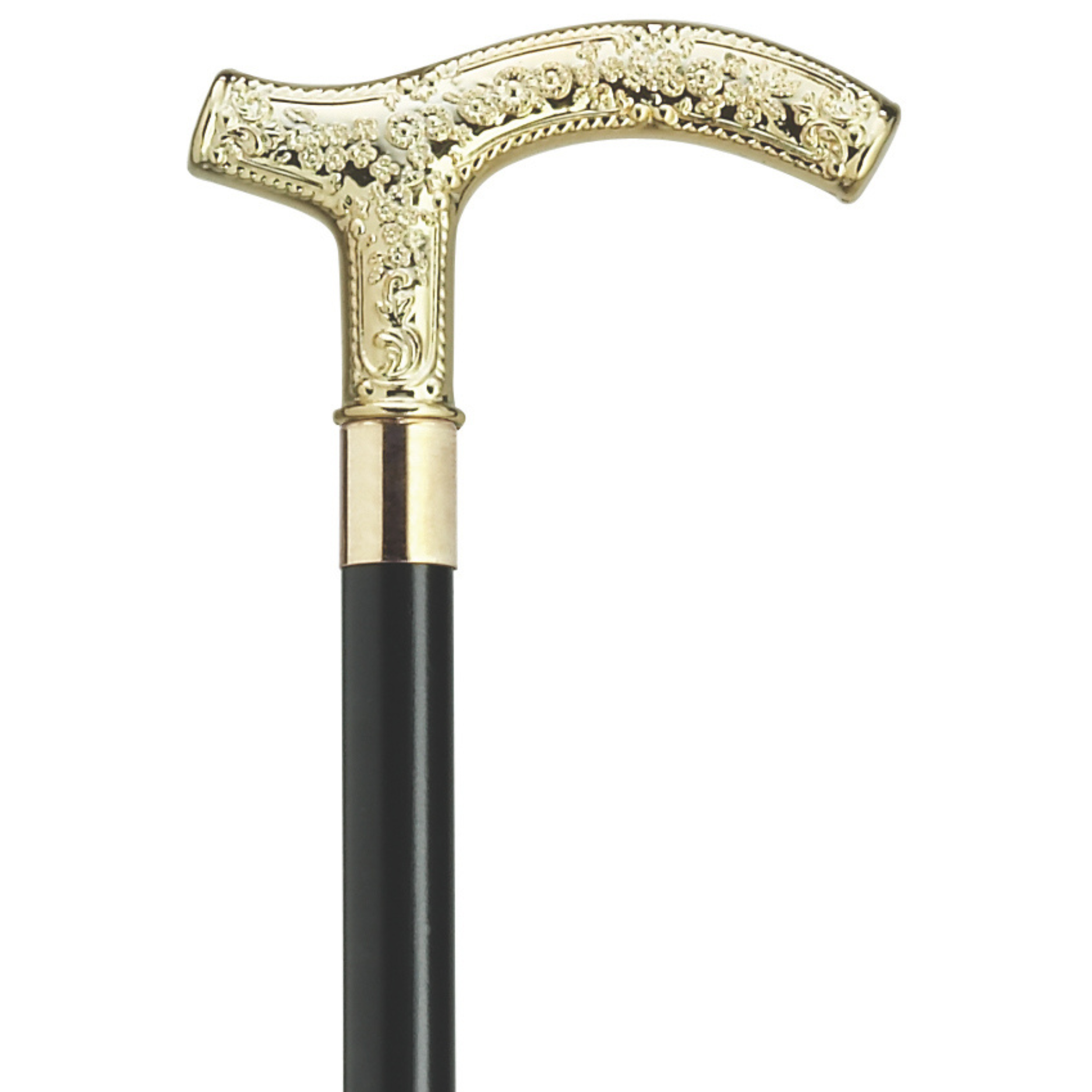 Gold Tone Fritz Handle Walking Cane