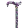 Derby Purple Pansies Cane