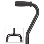  Quad Base Cane with Offset Handle