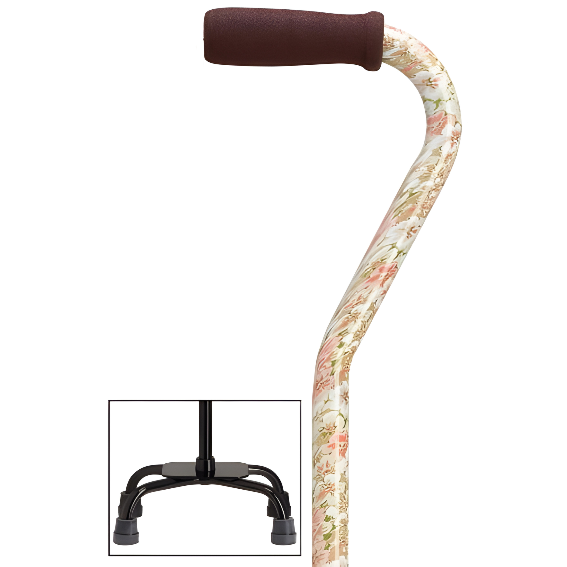Quad-Cane with large base 