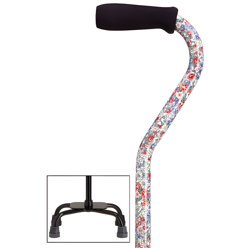 Quad-Cane with large base 