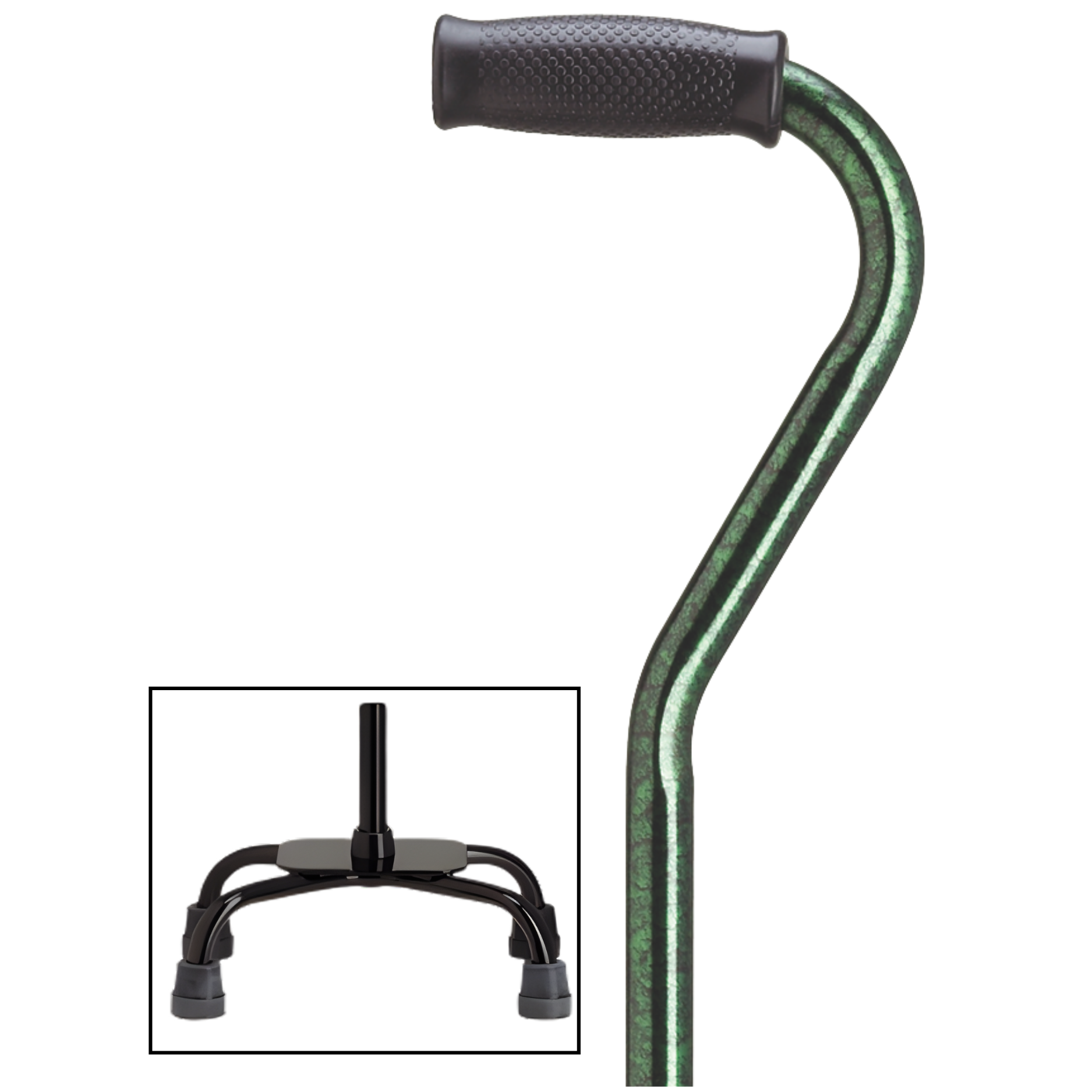 Large Base Quad Cane