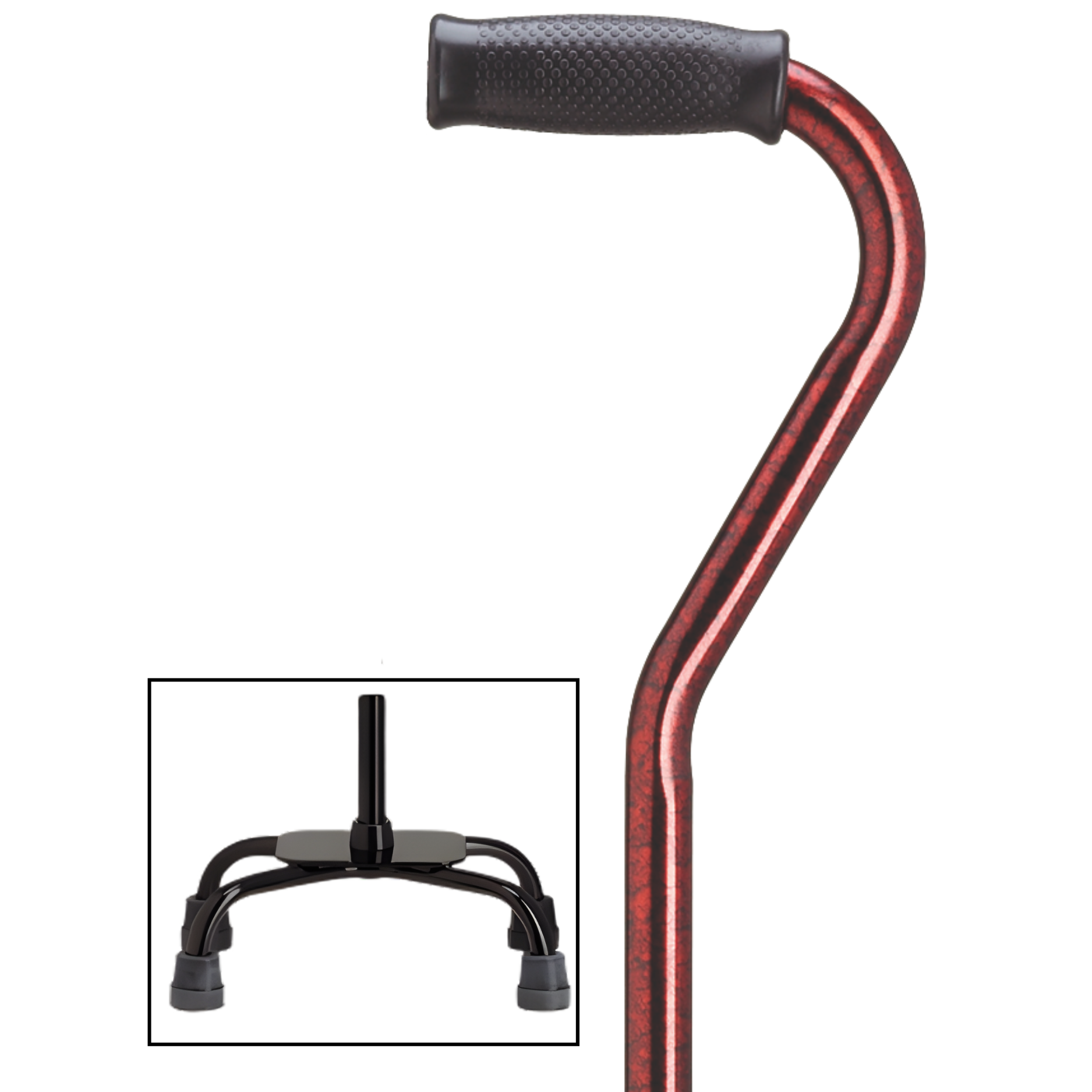 Large Base Quad Cane