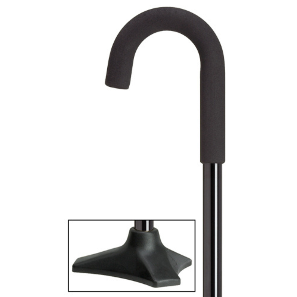 Stable Tri Pod Base Crook Cane