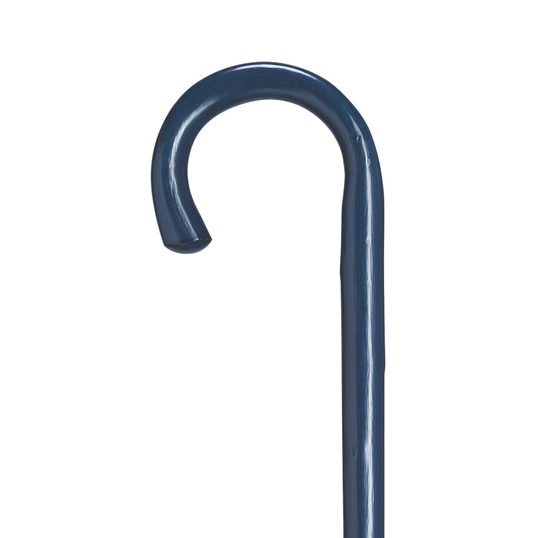 Natural Chestnut Crook Cane-Blue