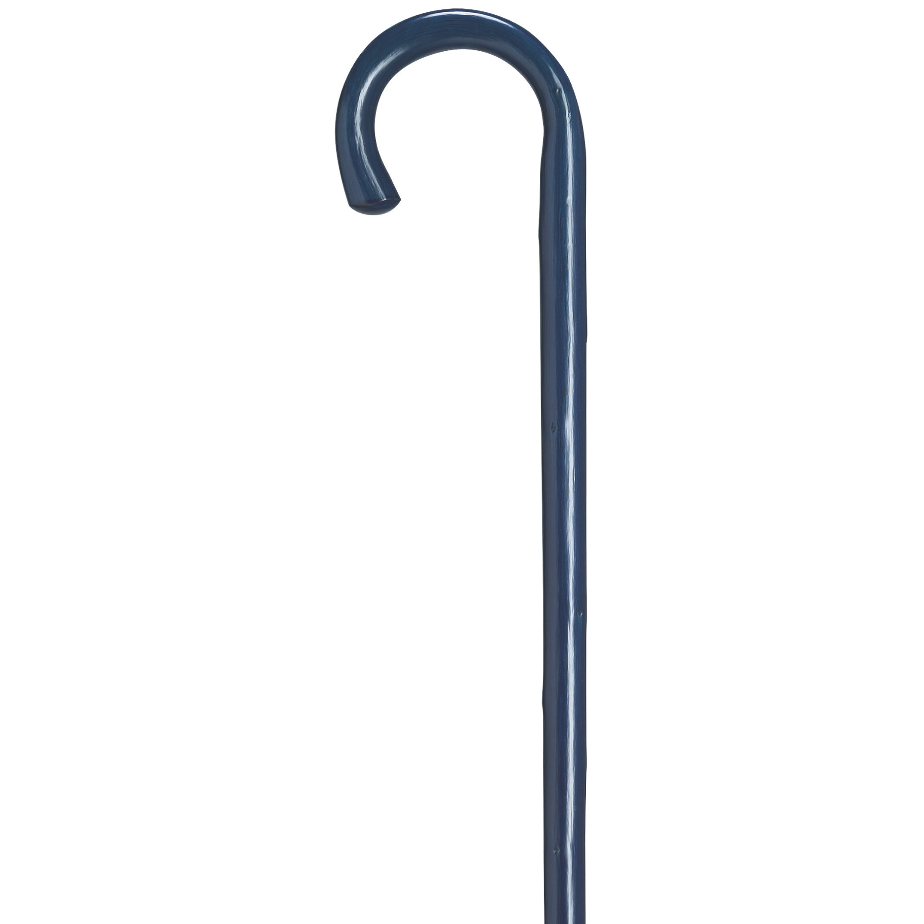 Natural Chestnut Crook Cane-Blue