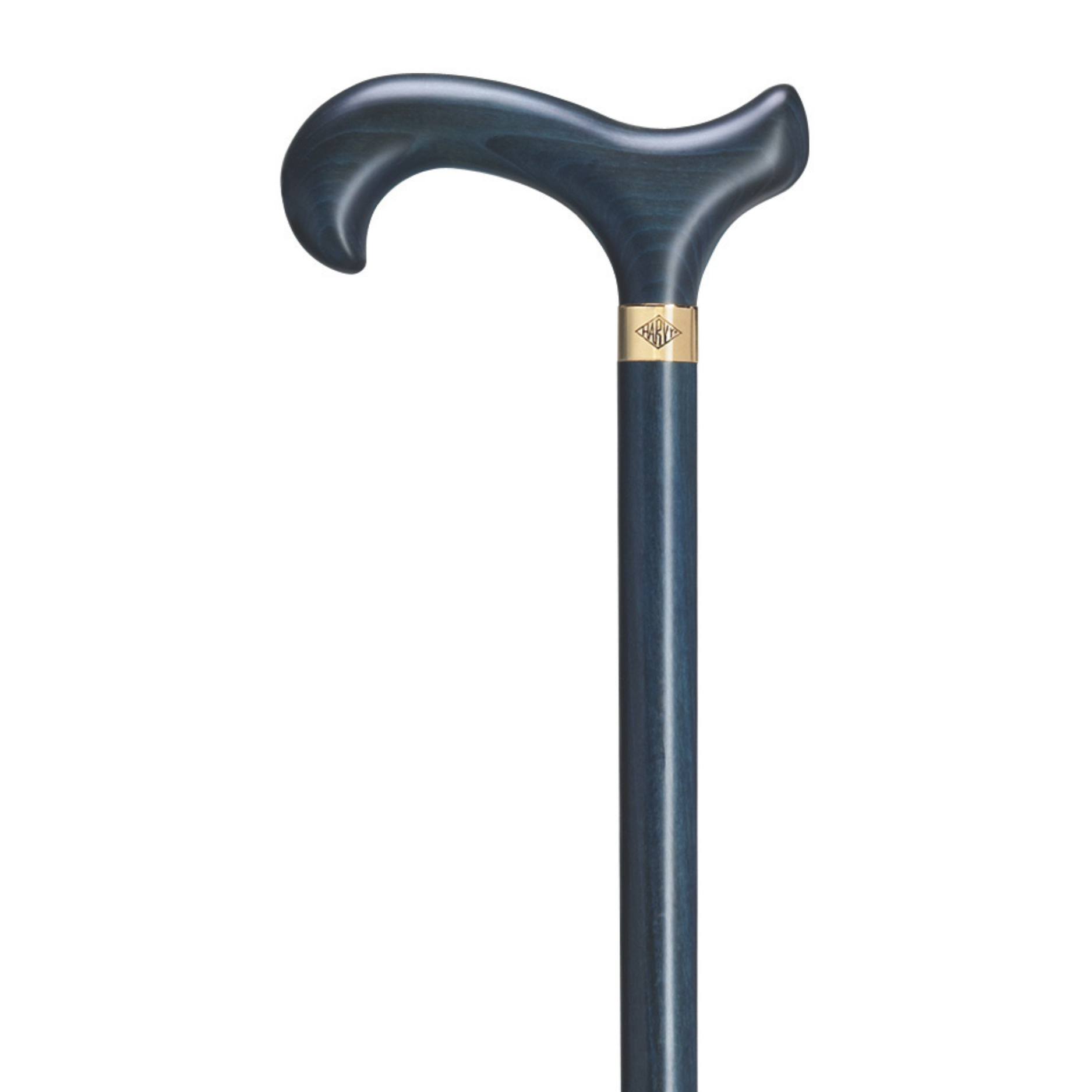 Blue Stained Derby Cane - Harvy Canes