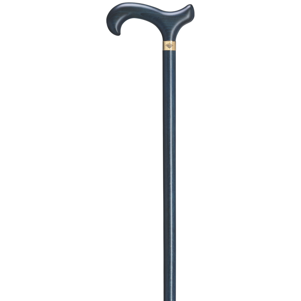 Blue Stained Derby Cane - Harvy Canes