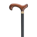 Cherry Stain Derby Cane -Black Shaft