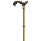 Imported Acrylic Brown Marbelized Derby Handle