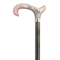Pink Marbleized Acrylic Derby Cane