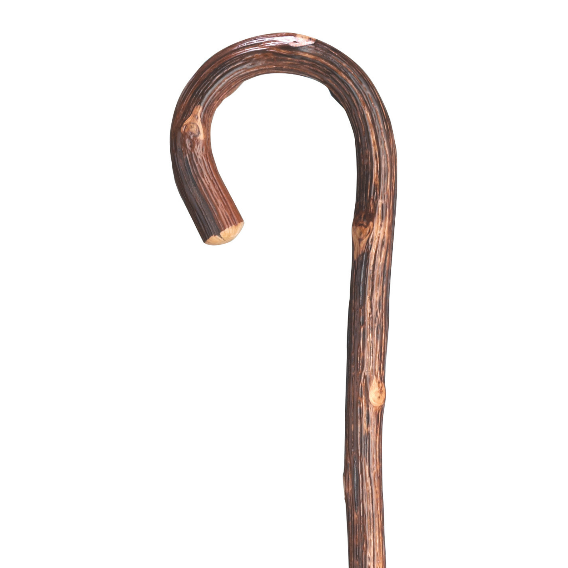 Rustic Oak Crook Cane - Harvy Canes