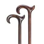 Anatomical Derby Walking Cane-Dark Scorched