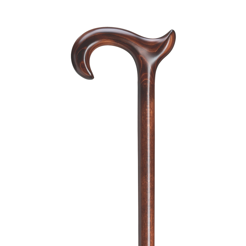 Anatomical Derby Walking Cane-Dark Scorched