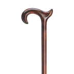 Anatomical Derby Walking Cane-Dark Scorched
