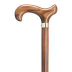 Scorched Derby Walking Cane - Brass Band