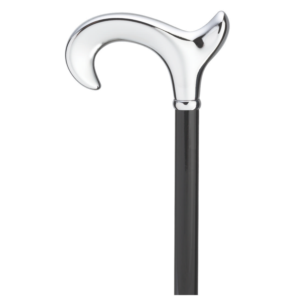 Anatomical Chrome Derby Cane- Left and Right Hand