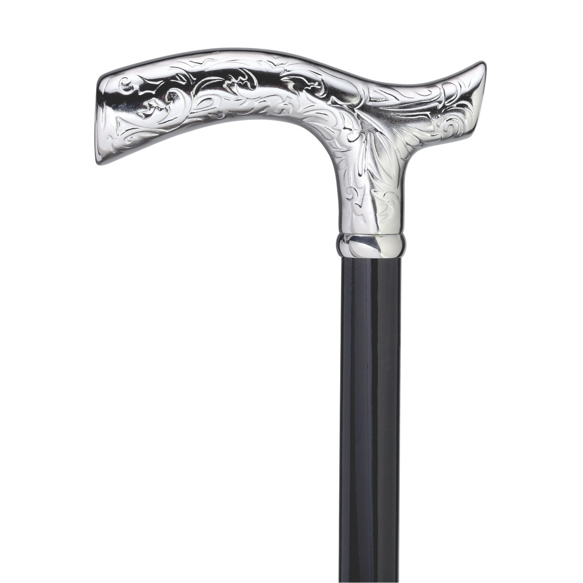 Scrolling Design Swirl Fritz Walking Cane