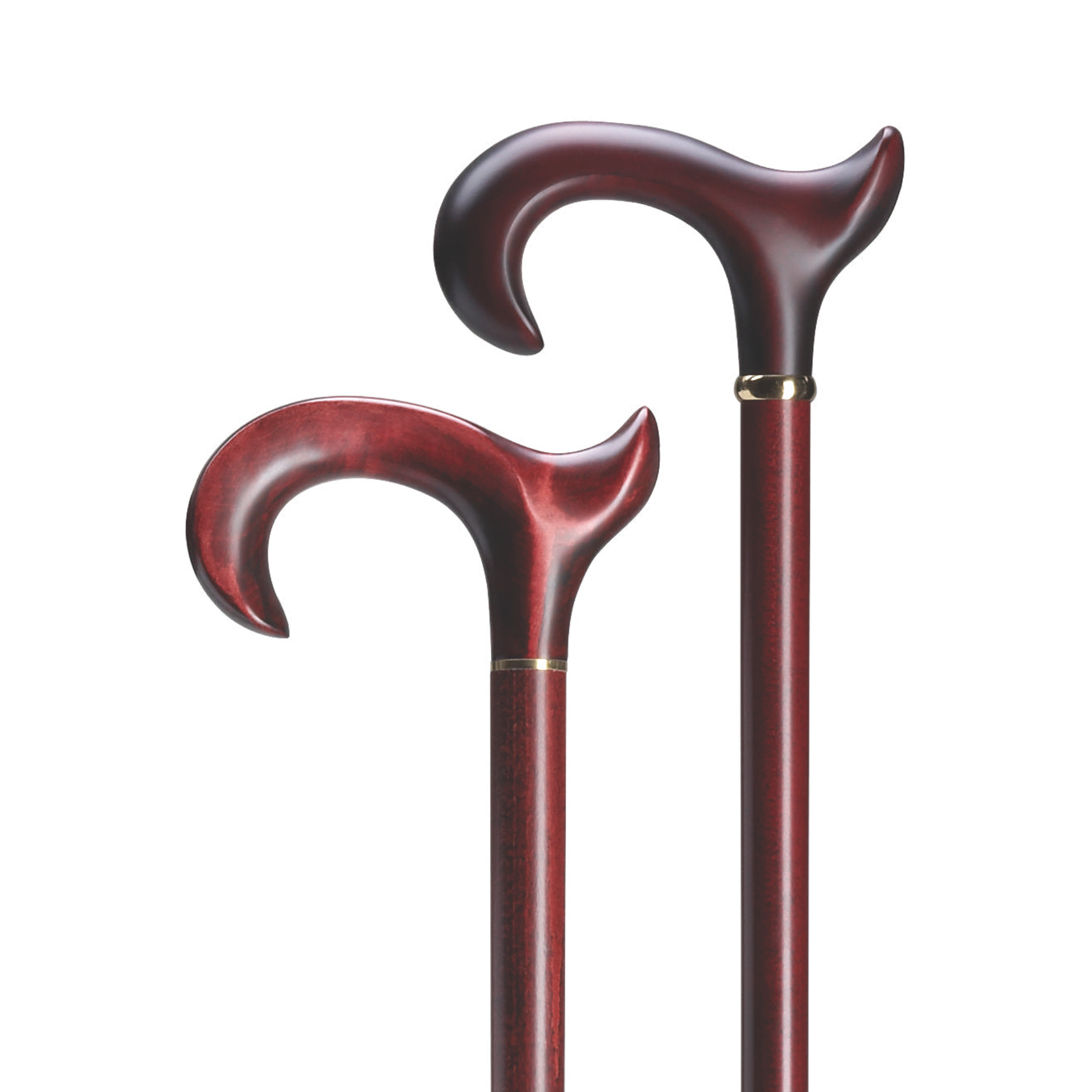 Anatomical Derby Burgundy Cane-Left and Right Hand