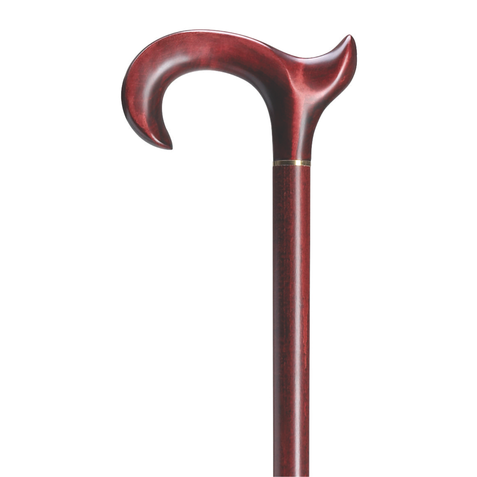 Anatomical Derby Burgundy Cane-Left and Right Hand