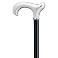 Chrome Wide Derby Cane - Harvy Canes