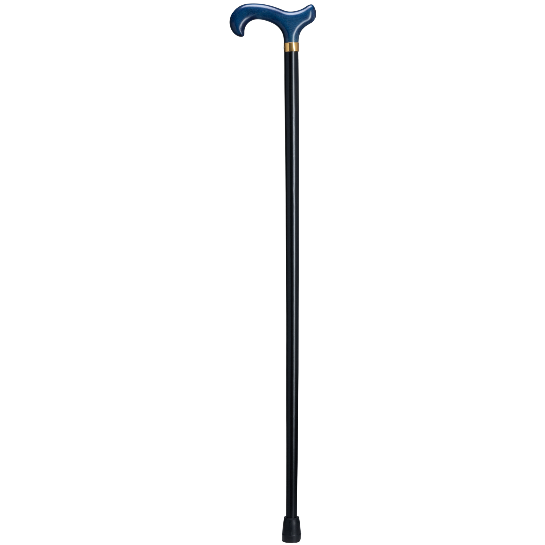 Black & Blue Derby Walking Cane-Harvy Canes