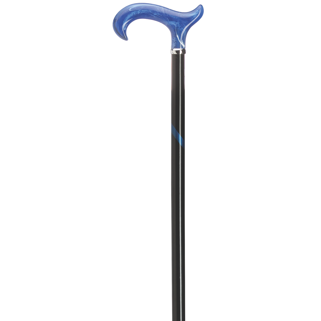 Titanic Blue Acrylic Derby Cane -= Harvy Canes