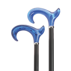 Anatomical Acrylic Handle-Titanic Blue Derby