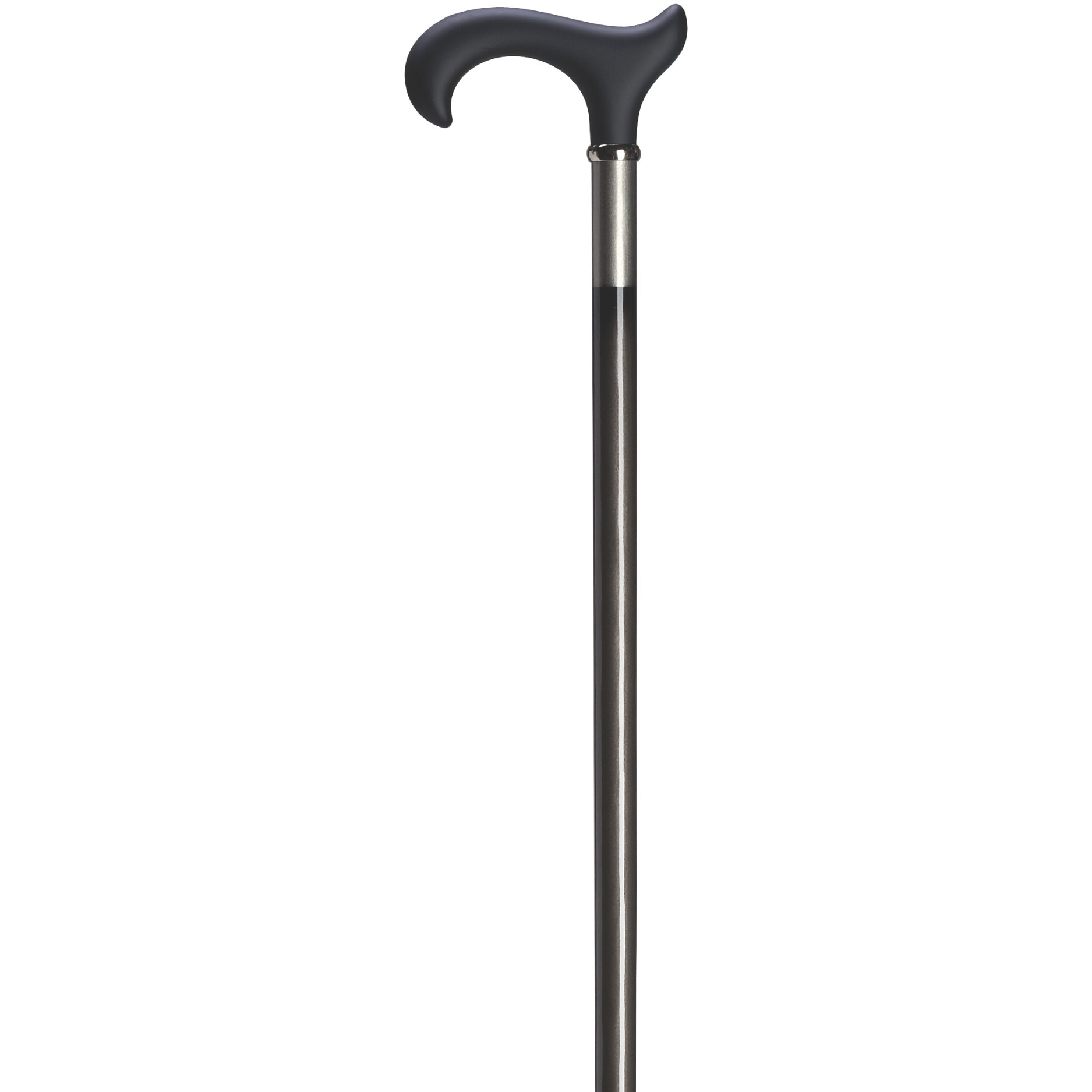 Derby Cane Silver Black - Soft Touch