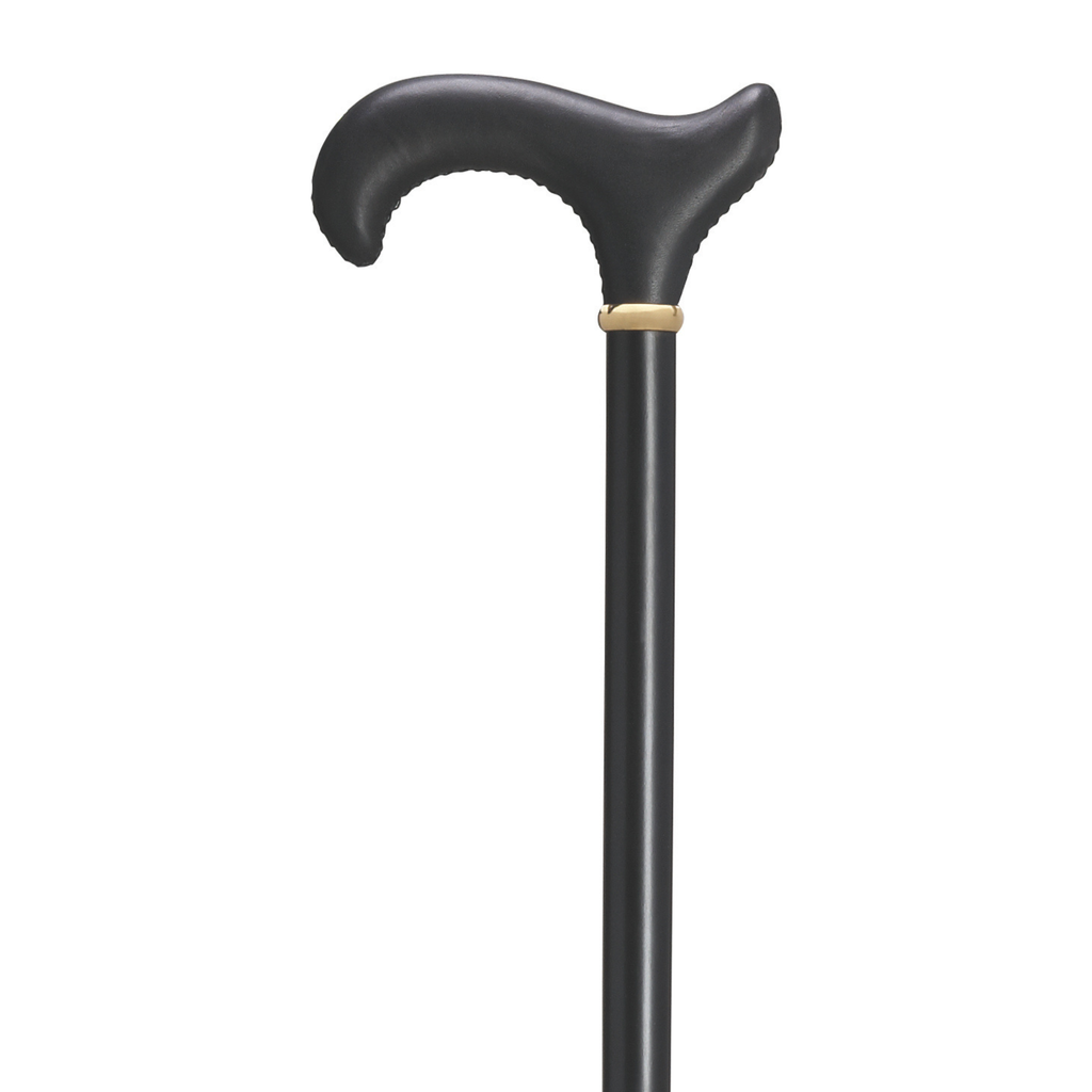 Hand Stitched Leather Derby Cane- Three Colors Available