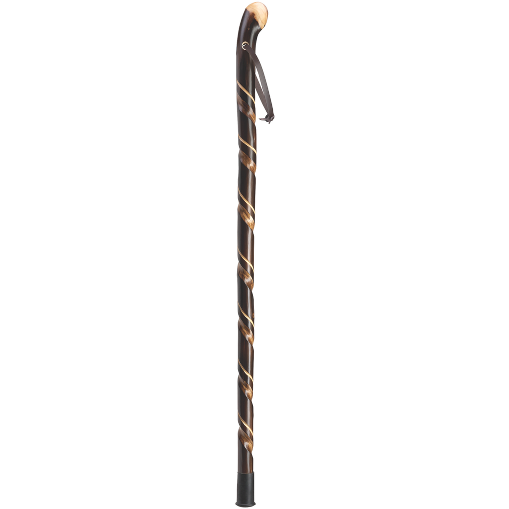 Chestnut Spiral Knob Walking Stick- Harvy Canes