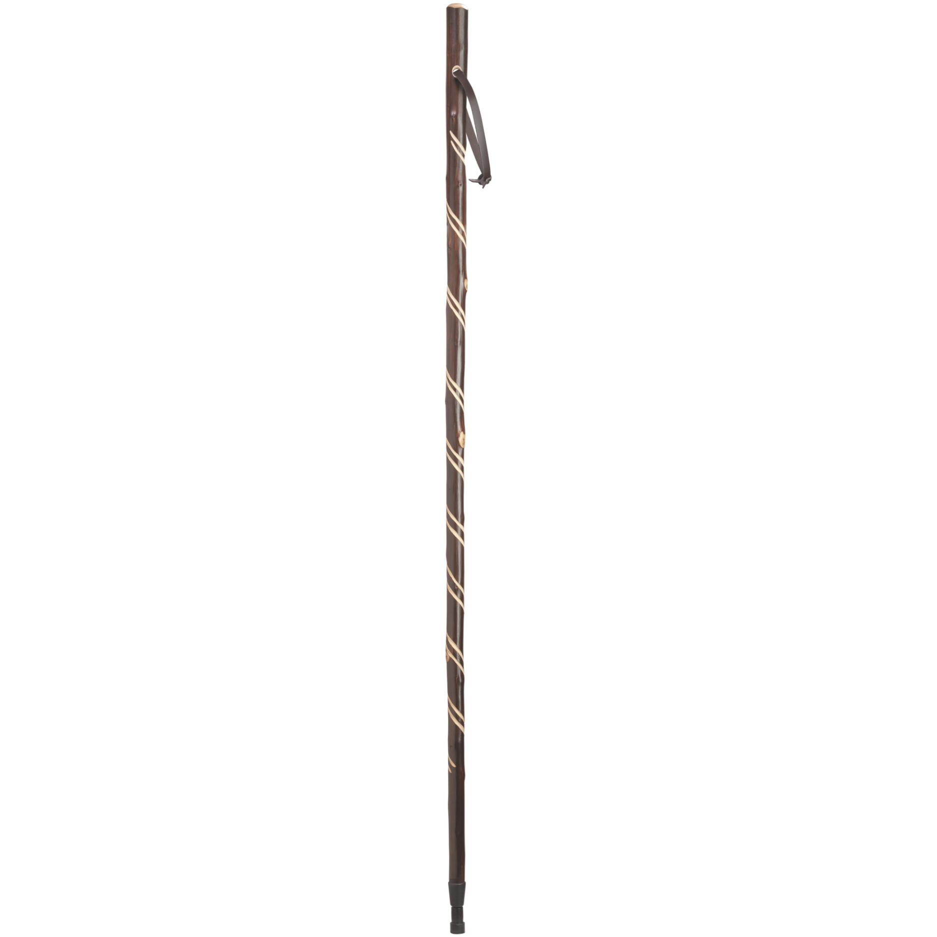 Hiking Staff with Double Spiral  - Harvy Canes