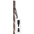 Hiking Staff with Double Spiral  - Harvy Canes