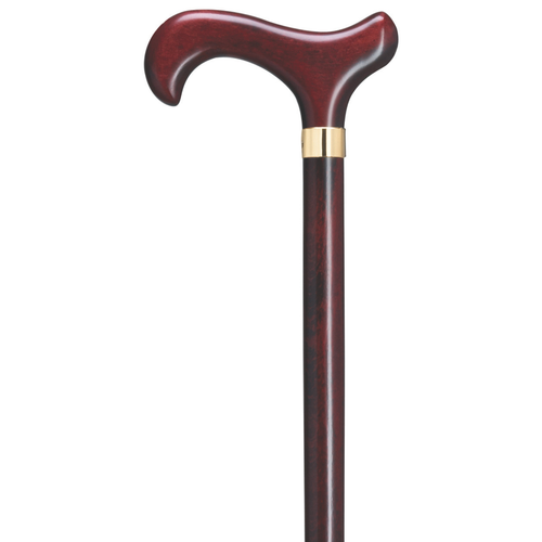 Burgundy Derby Walking Cane-Available in Petite and Standard