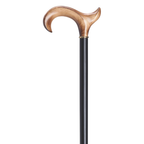 Elegant Scorched Maple Derby Cane with Beechwood Shaft - Handcrafted