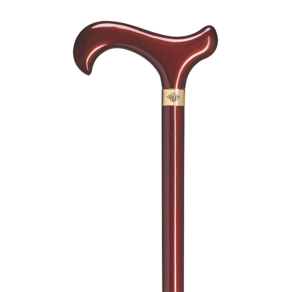 Ruby Red Metallic Derby Cane-Harvy Canes