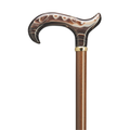 Brown Swirl Pearl Walking Cane