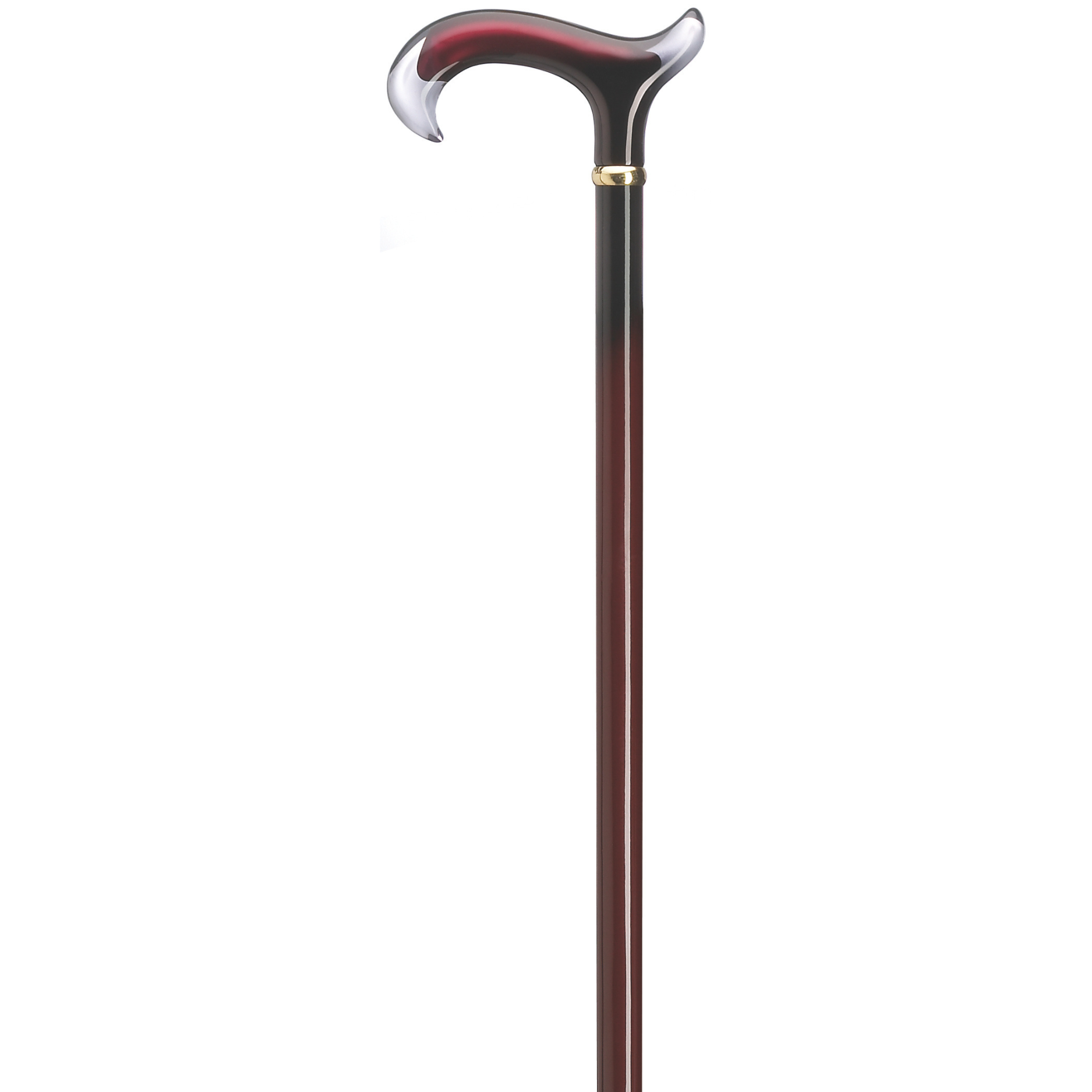 Burgundy Splash Derby Cane - Harvy Canes