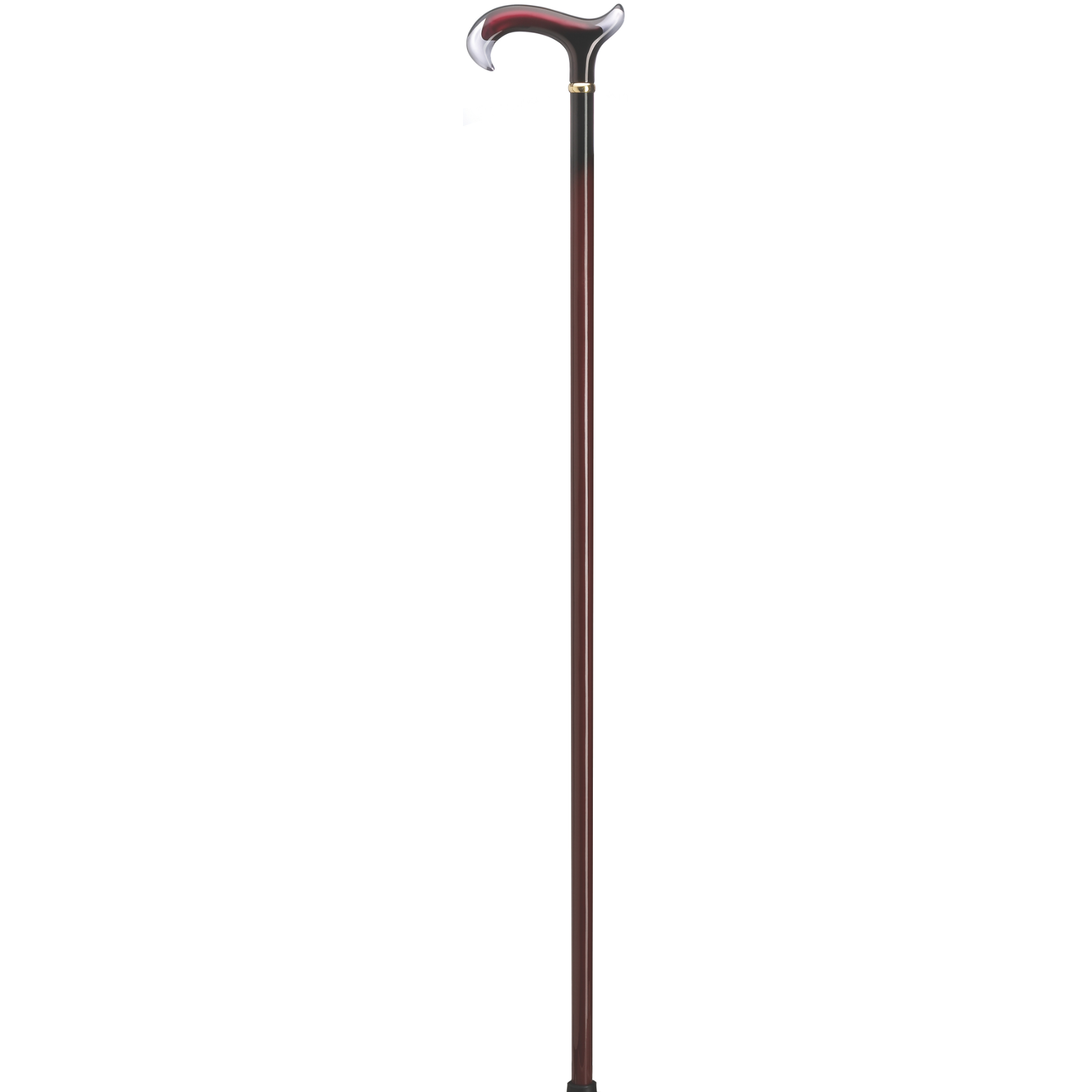 Burgundy Splash Derby Cane - Harvy Canes