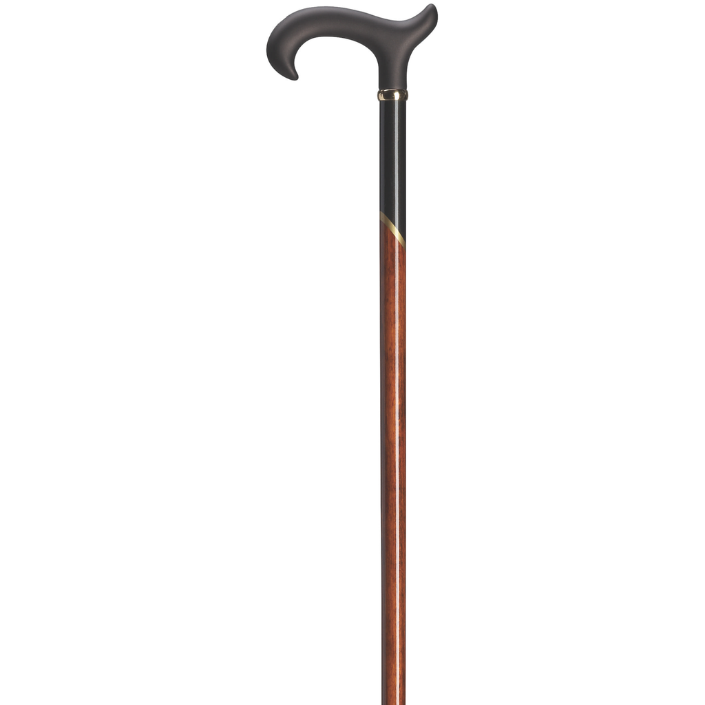 Soft Touch Brown Derby Cane -  Petite