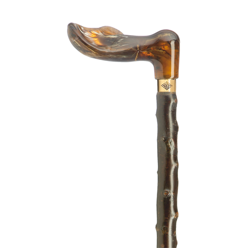 Amber Palm Grip Cane-Blackthorn Shaft