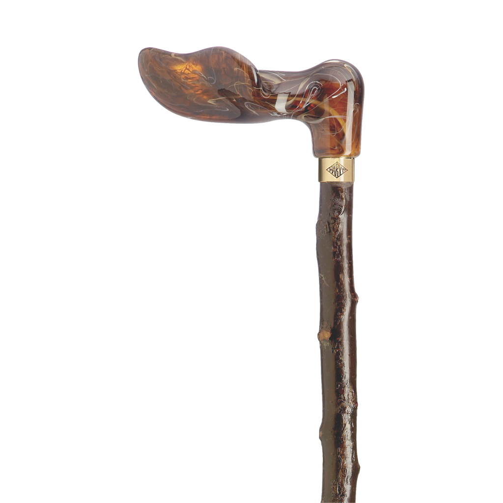 Amber Palm Grip Cane-Blackthorn Shaft