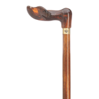 Amber Palm Grip Walking Cane-Cherry-Left Hand