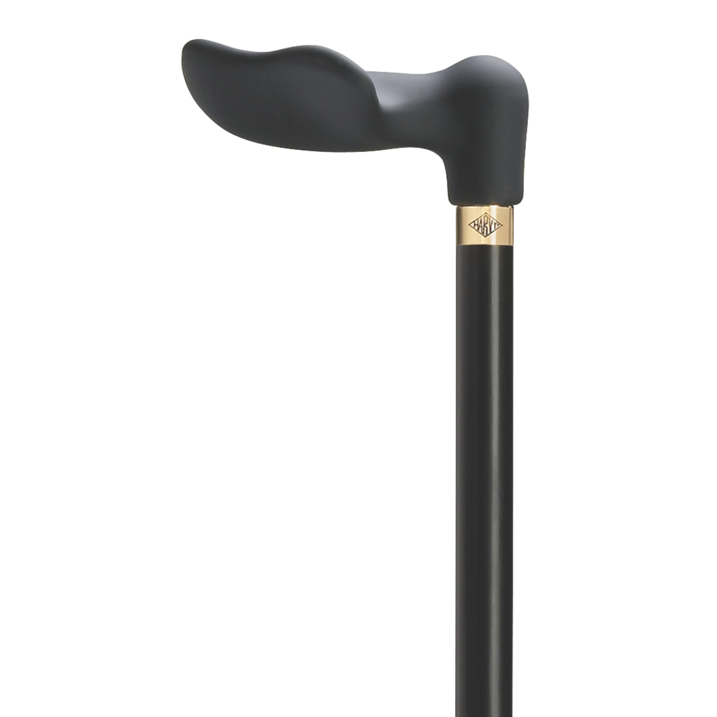 Palm Grip Cane Soft Touch-Black