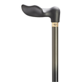 Comfort Grip Silver Walking Cane with Signature Brass Accent, 36 Long