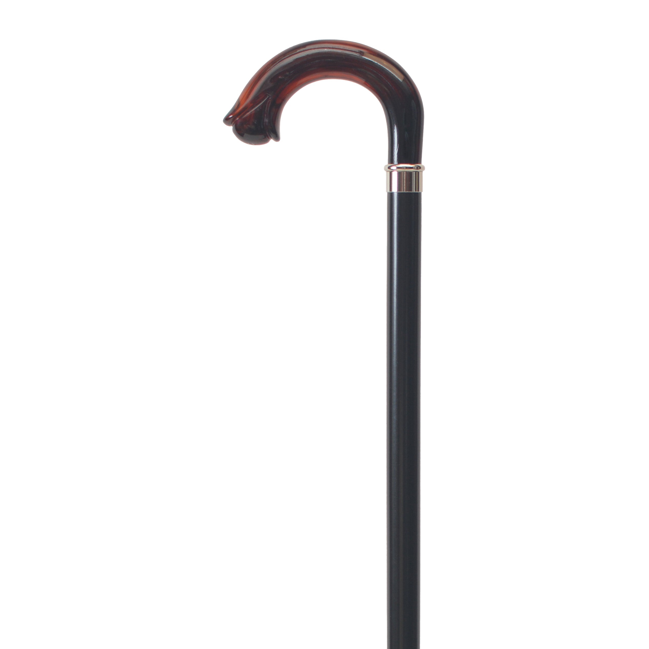 Carved Nose Crook Walking Cane