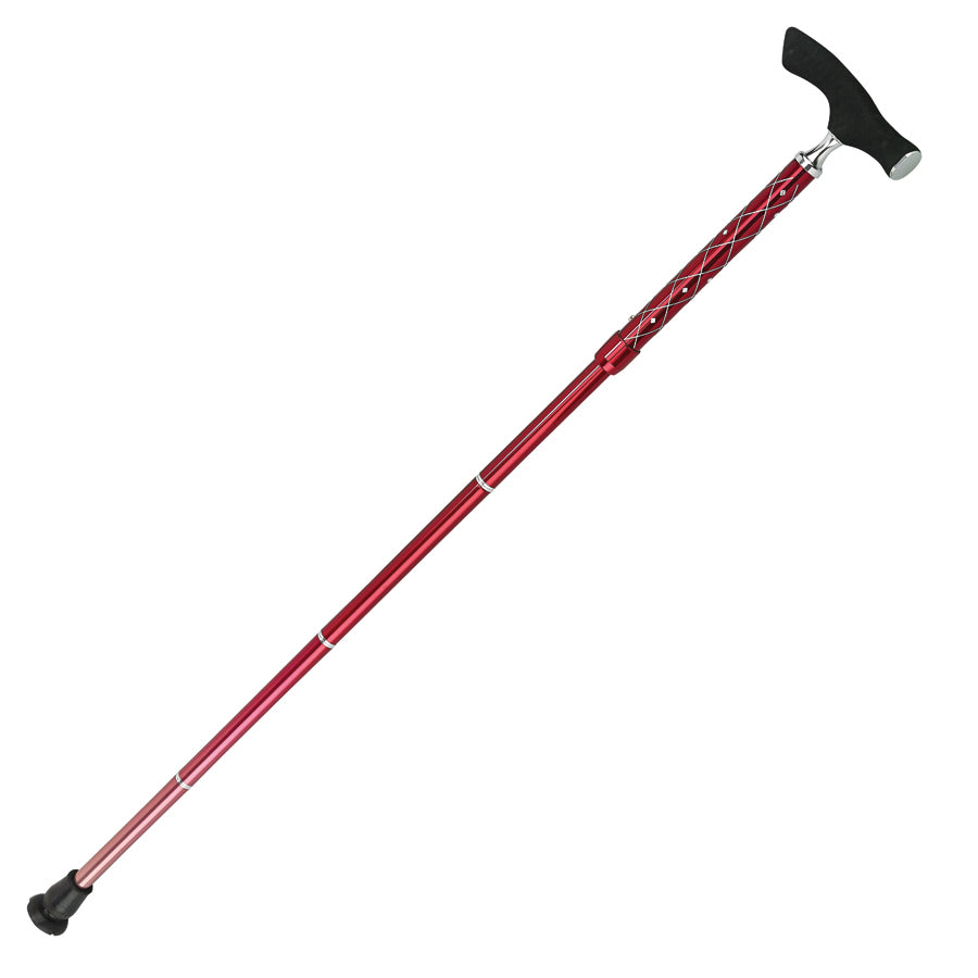 Swarovski Fritz Folding Cane-Red