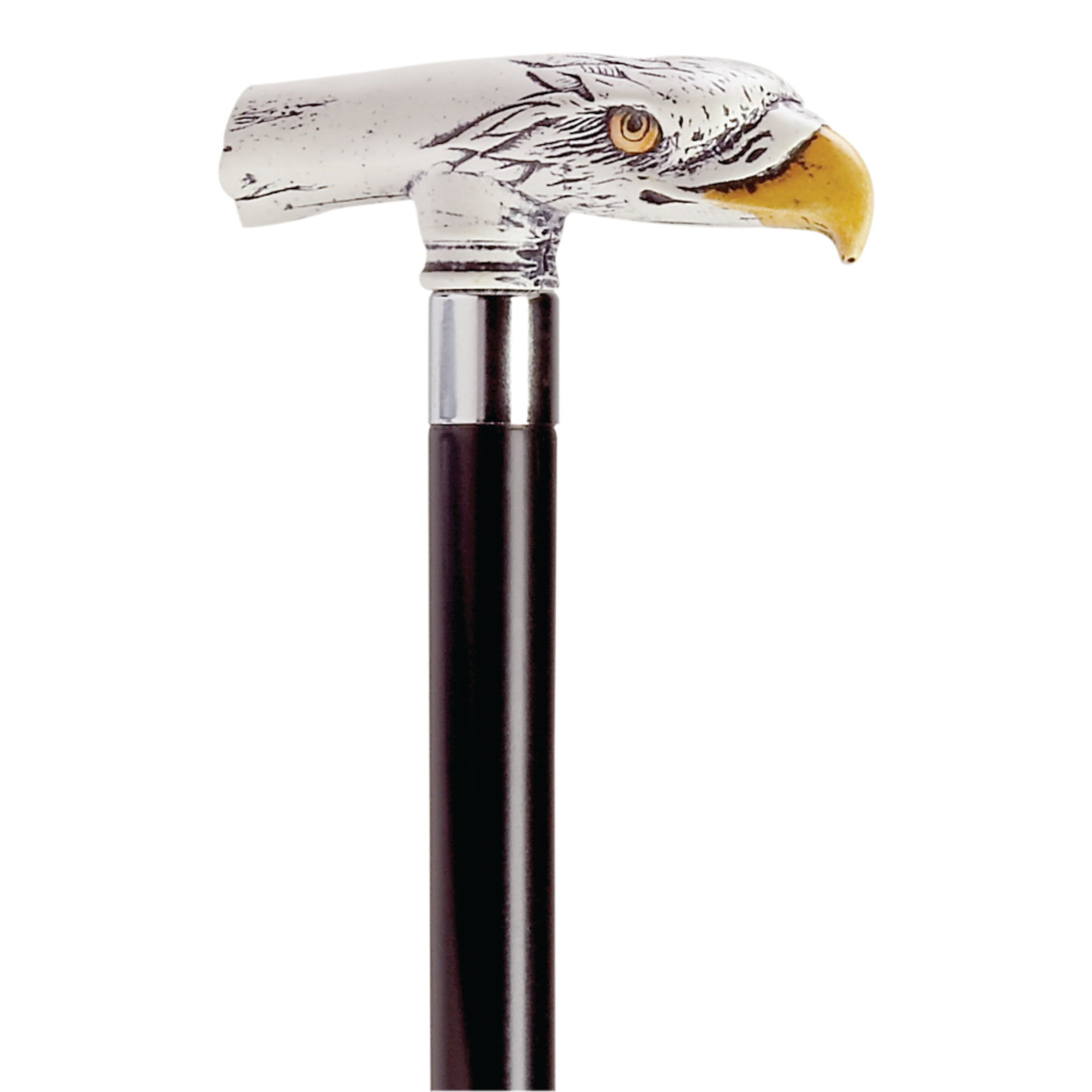 Scrimshaw Eagle Walking Cane-Two Colors Available